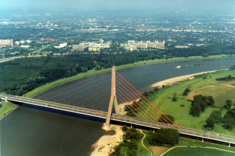 Fleher Brücke Düsseldorf (Juni 1996)