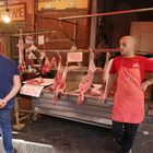 Fleischstand  auf dem Markt in Catania - Sizilien