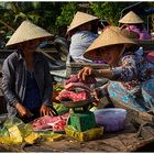 Fleischverkäuferin 2, Serie Handwerker und Händler in Vietnam