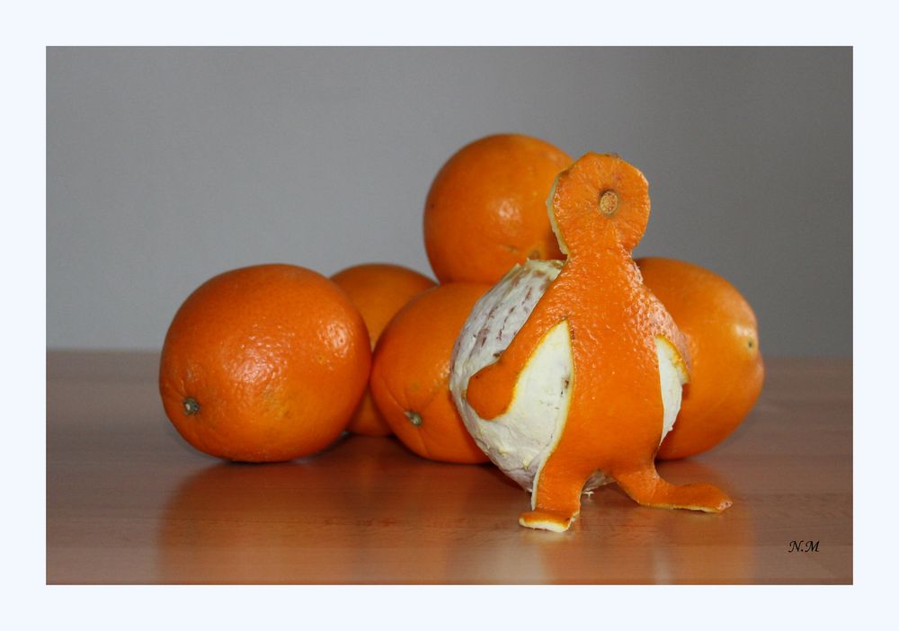 Fleißige Orange