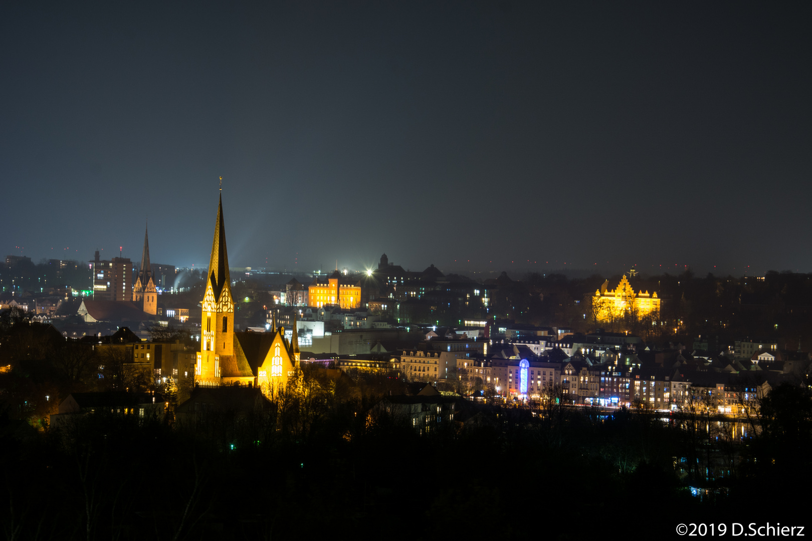 Flensburg bei Nacht