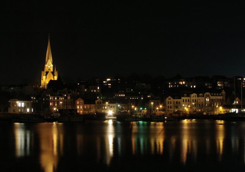 Flensburg bei Nacht