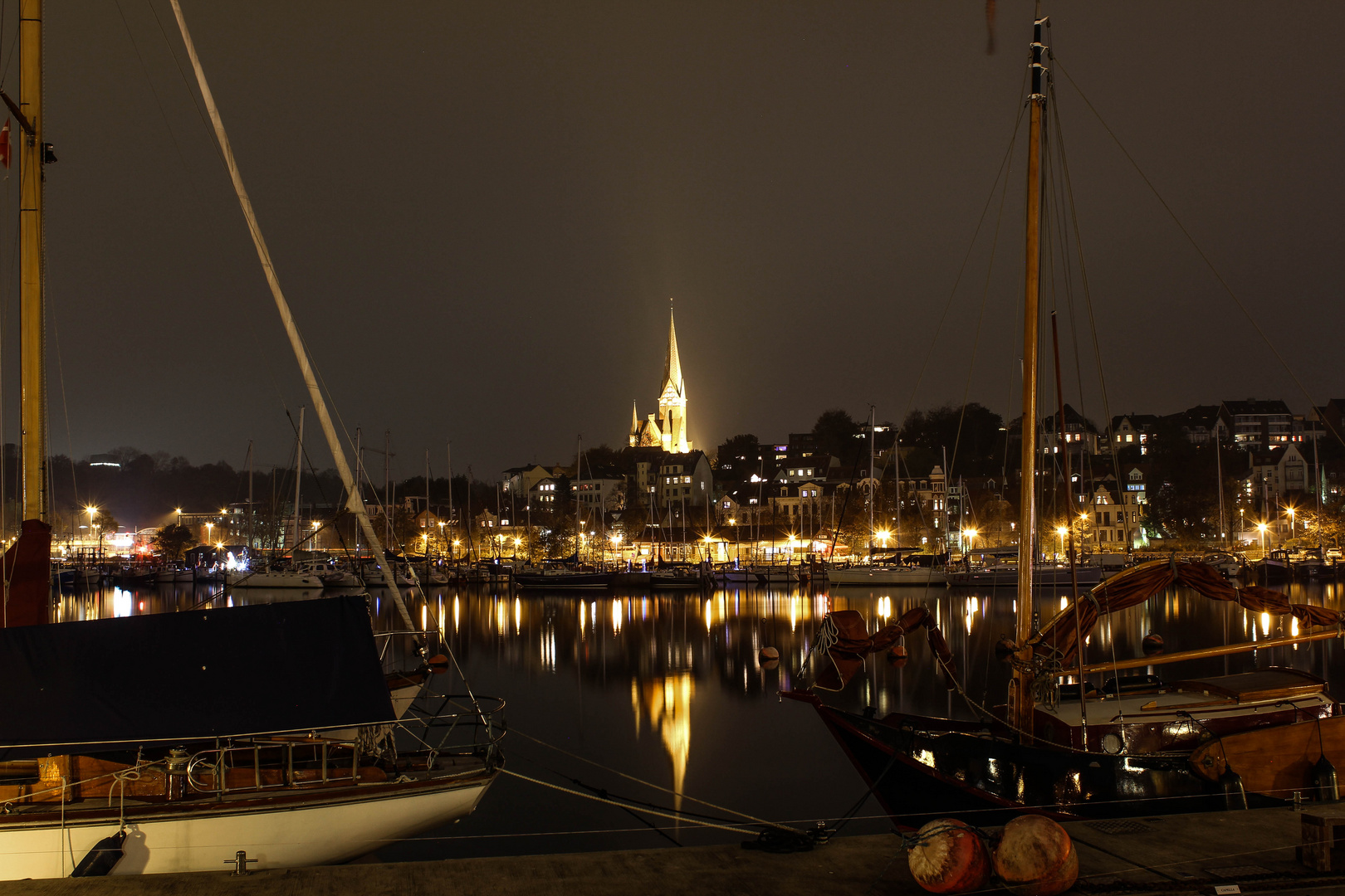 Flensburg bei Nacht