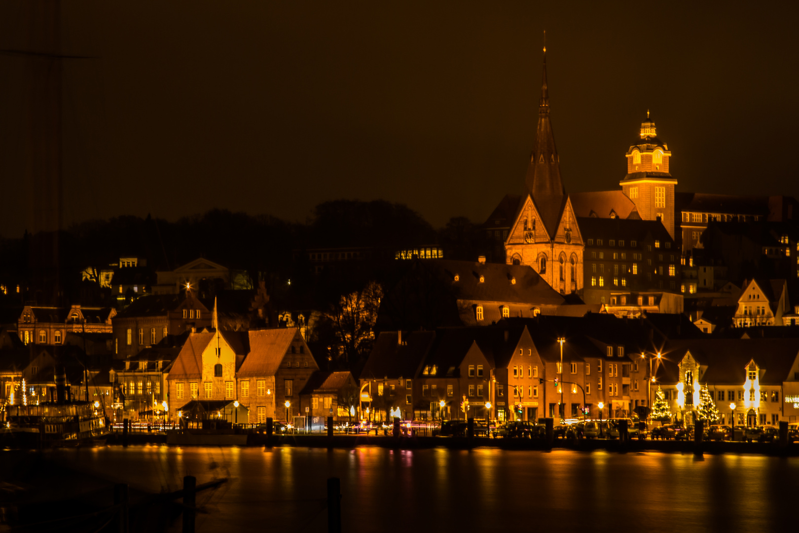 Flensburg bei Nacht