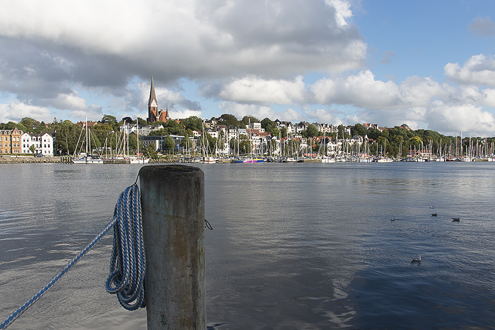 Flensburg Blick vom Museum-Hafen 