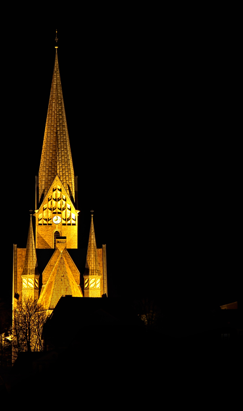 "Flensburg by night - St. Jürgen Kirche -