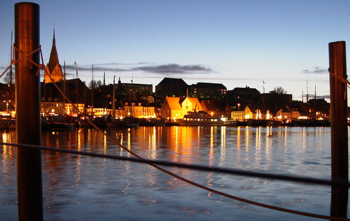 Flensburg im Abendlicht