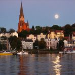 Flensburg im Mondlicht