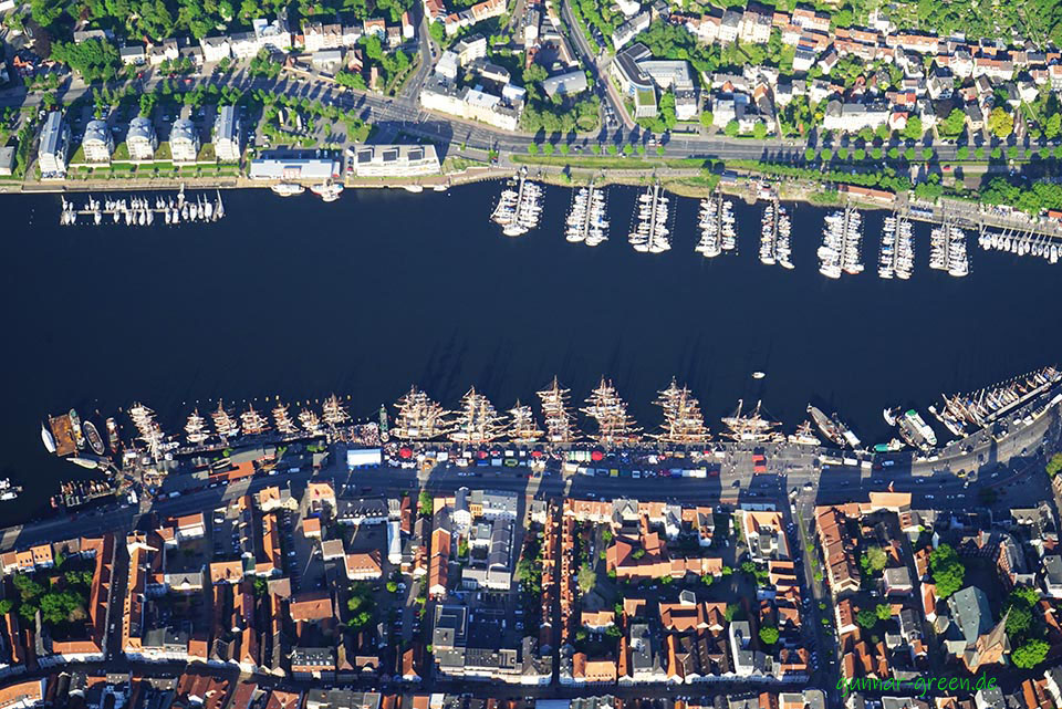  Flensburg mit Museumshafen.