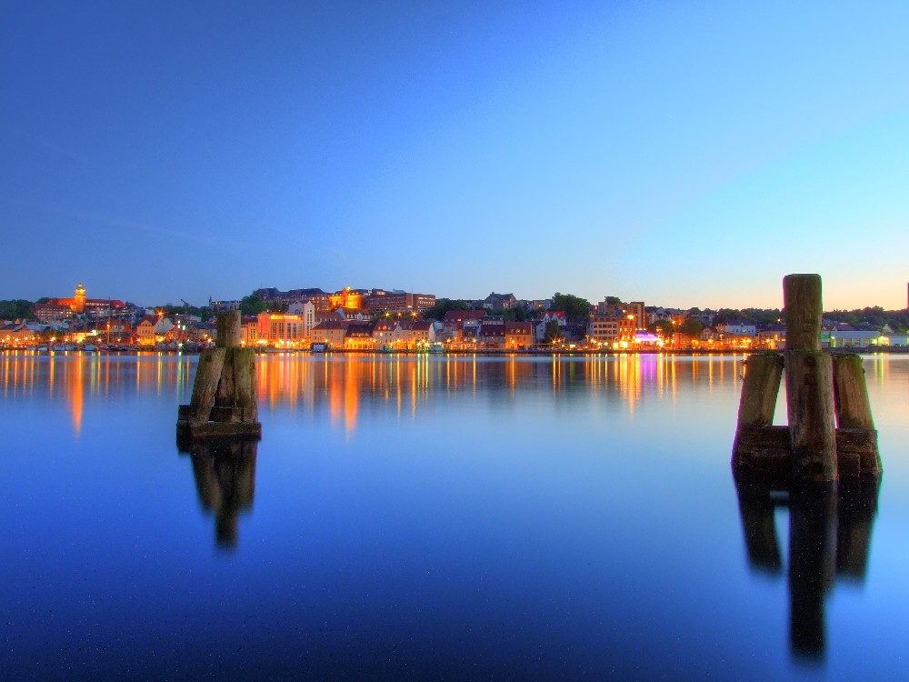 Flensburger Förde zur Blauen Stunde