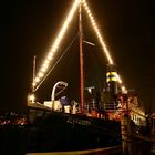 Flensburger Hafen bei Nacht