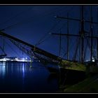 Flensburger Hafen bei Nacht 2