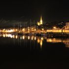 Flensburger Hafen bei Nacht