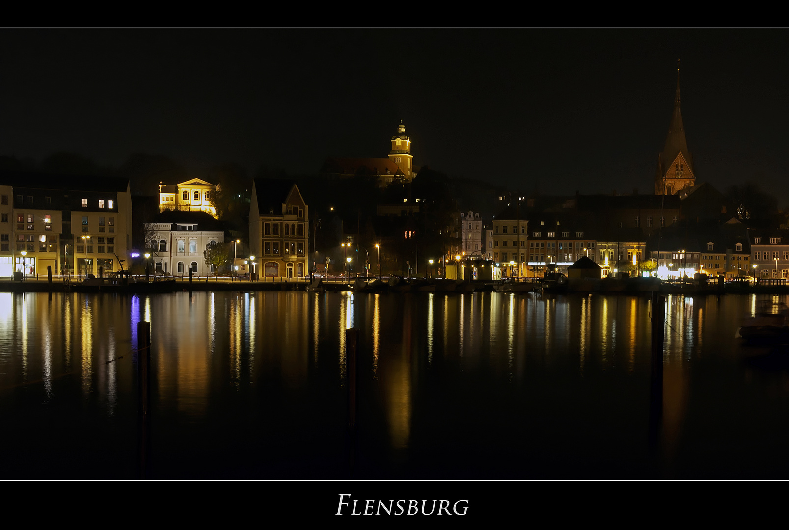 Flensburger-Stadtimpressionen " vom Ostufer aus gesehen..."