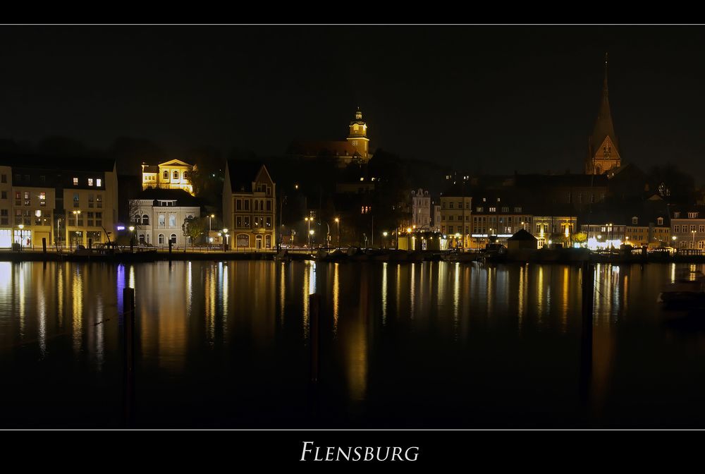 Flensburger-Stadtimpressionen " vom Ostufer aus gesehen..."