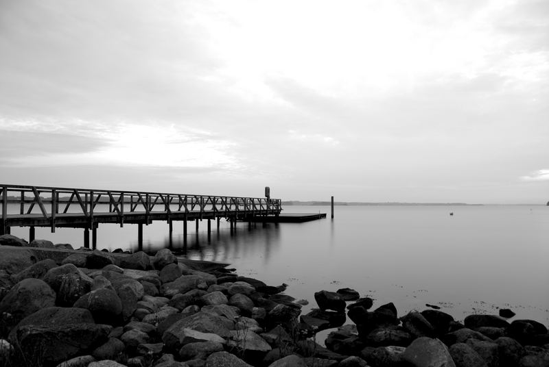 Flensburg_Solitüder Strand_Monochrom