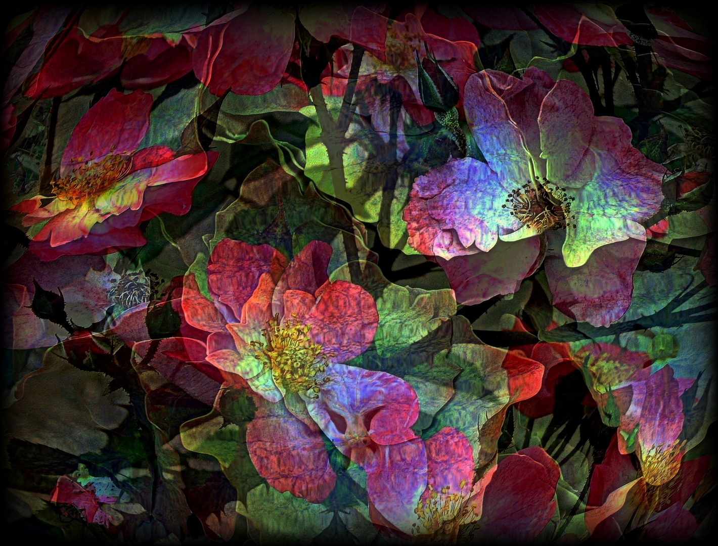 Fleurs lumineuses 