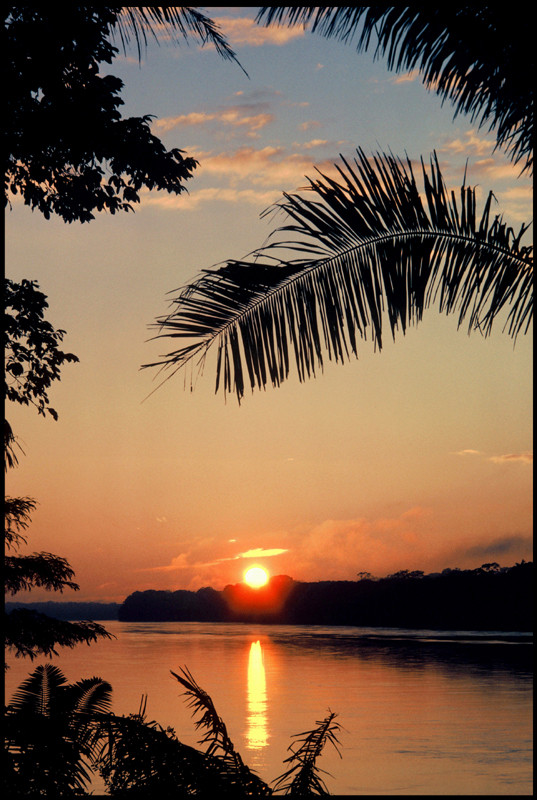 Fleuve Amazone (lever de soleil)