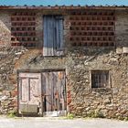 Flickarbeit Fassade, Corsanico, Italien