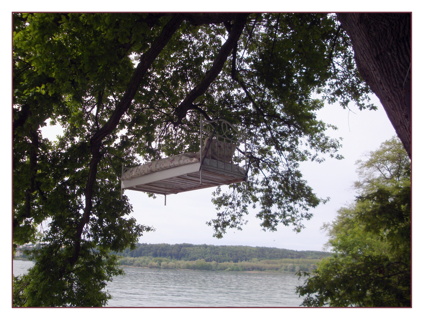 Fliegende Betten auf der Mainau