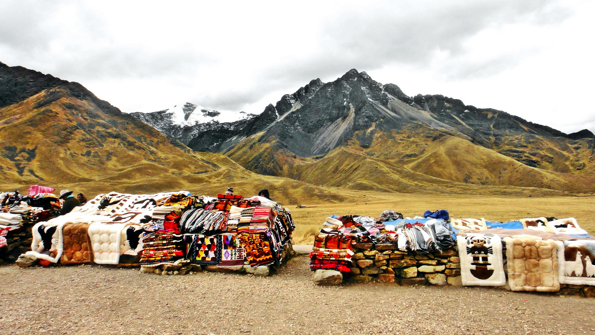 fliegende Händler in Peru