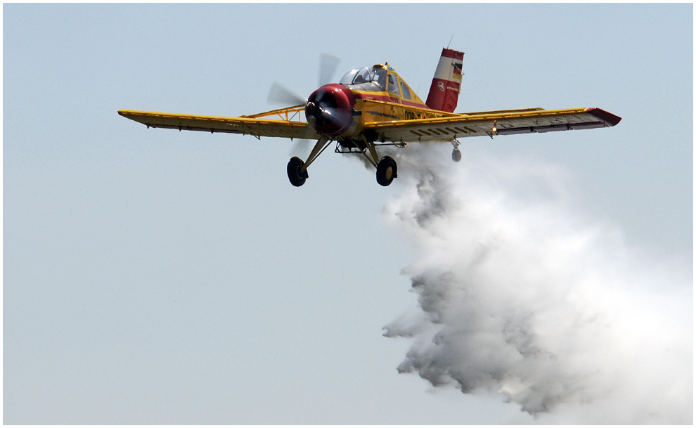 Fliegender Feuerlöscher