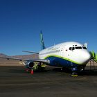 Fliegender Oldtimer: B737-200 in Calama, Chile