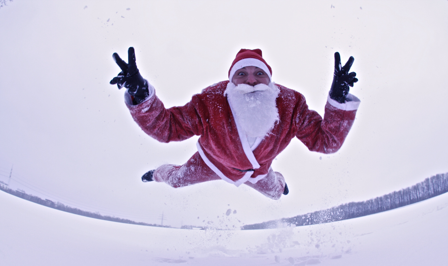 fliegender Weihnachtsmann...