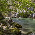 Fliegenfischen am goldenen Fluss