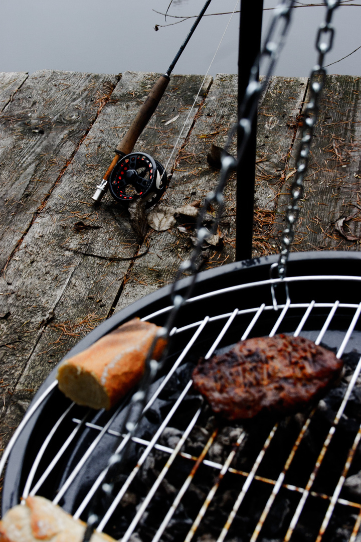 Fliegenfischen und Steaks