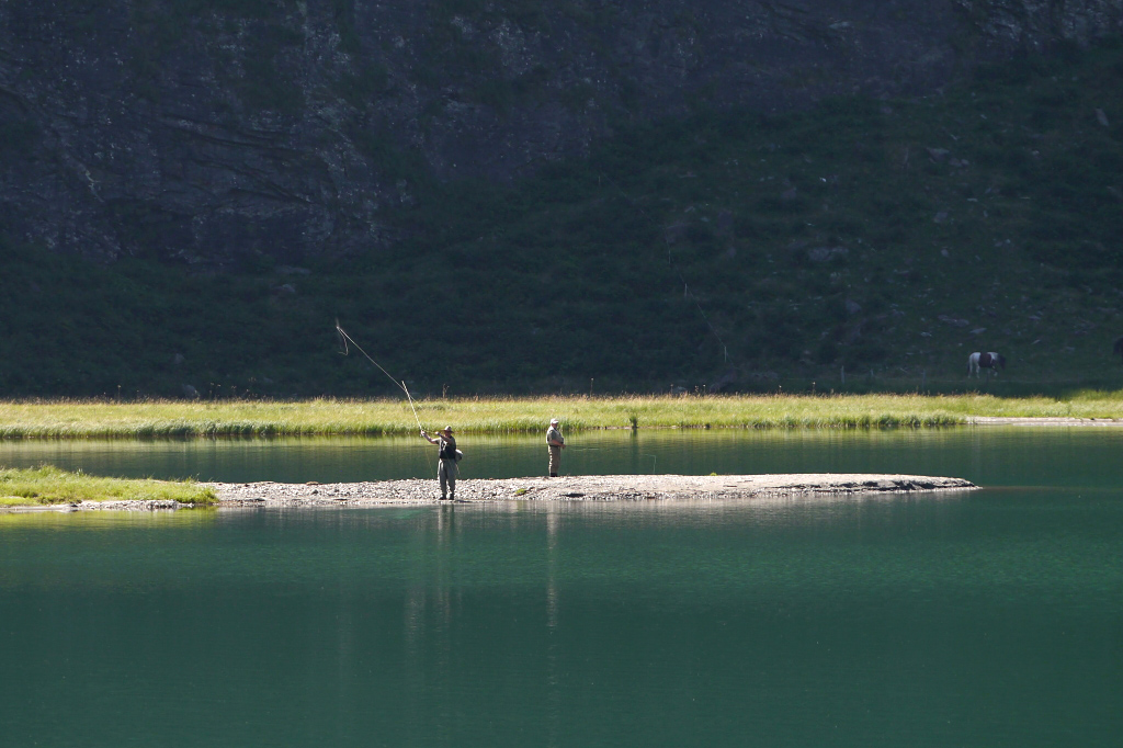 Fliegenfischer am Hintersee