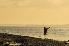 Fliegenfischer an der Ostsee