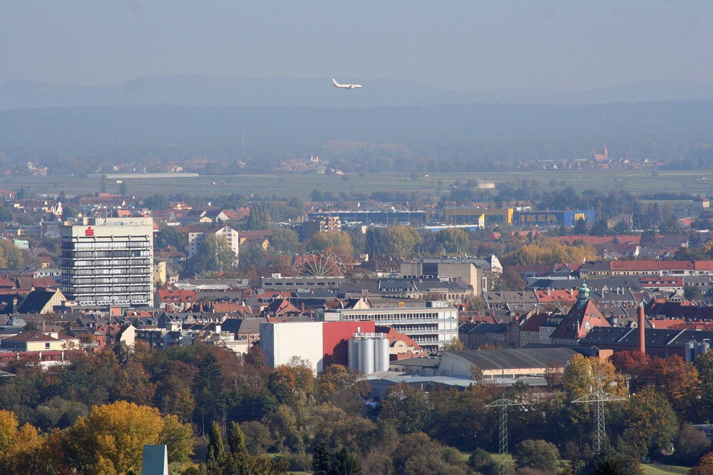 Flieger über Fürth