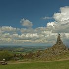 Fliegerdenkmal (Wasserkuppe). Wolkenstimmung die 2. Aufnahme.