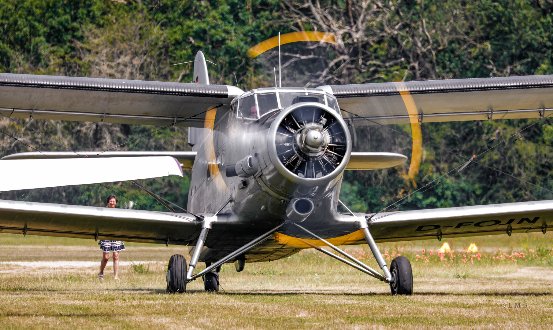 Fliegerwind im Gesicht