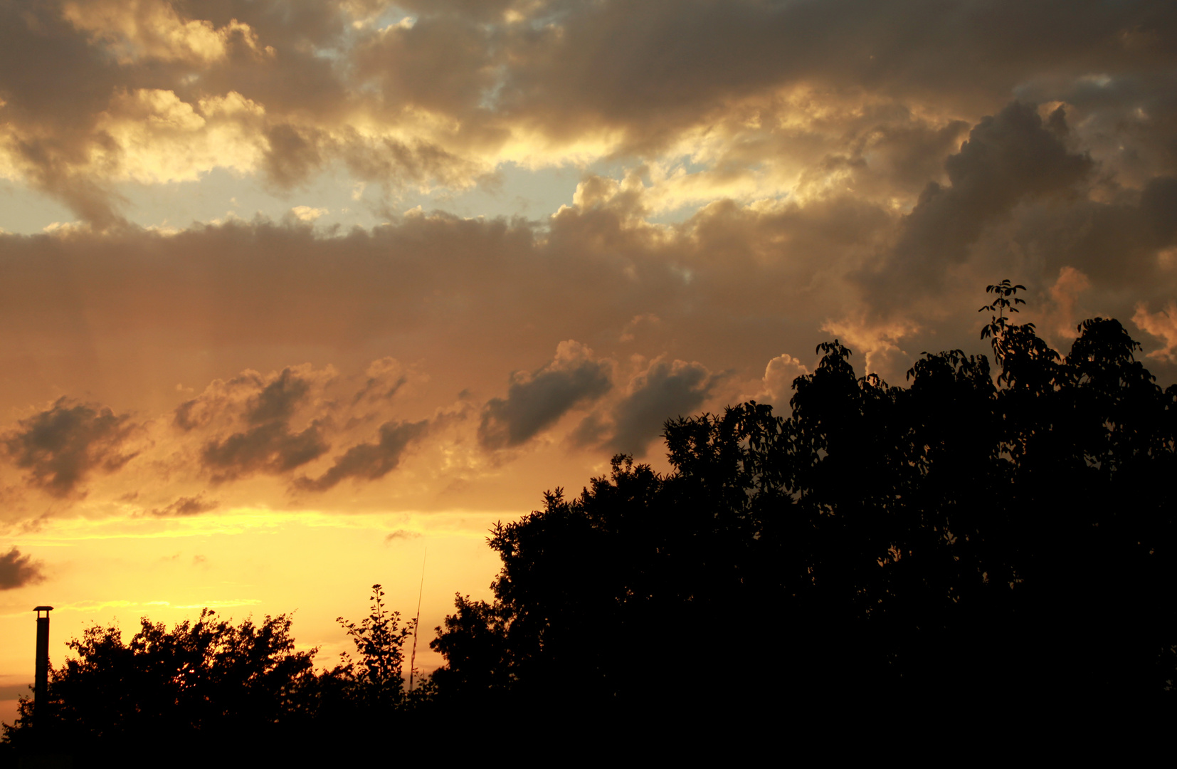 Fliehende Wolken