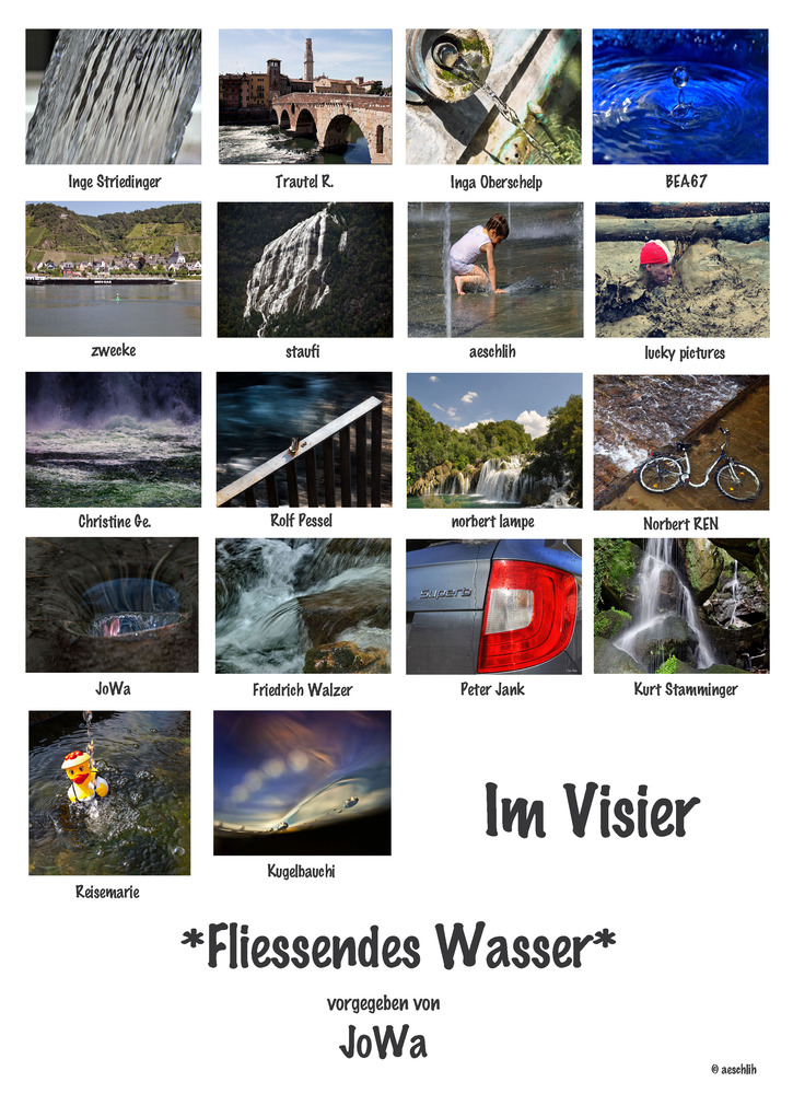 *Fließendes Wasser* Collage von aeschlih