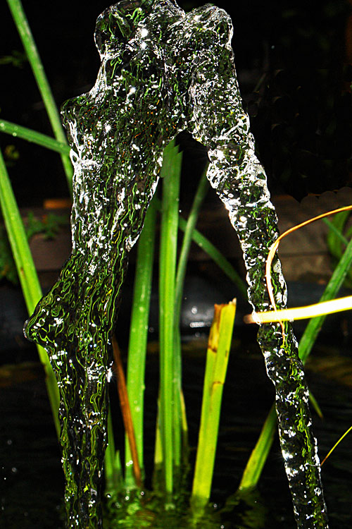 Fließendes Wasser mit 1/2000sec