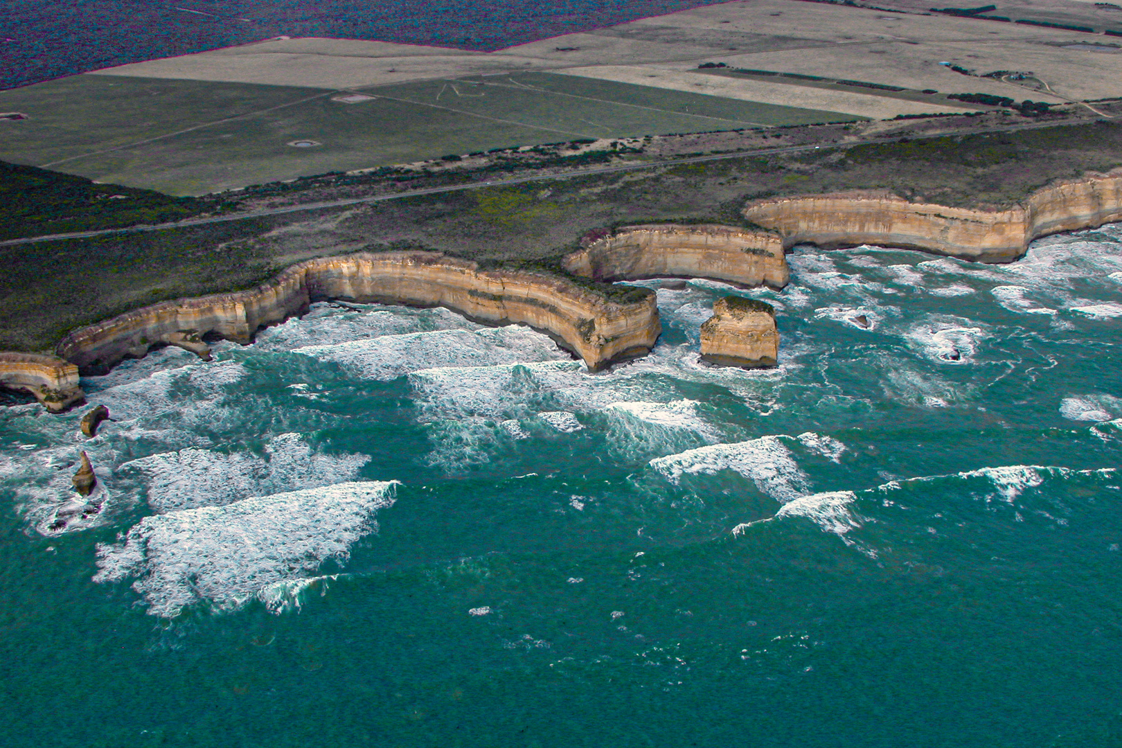 Flight along the Victorian coastline 