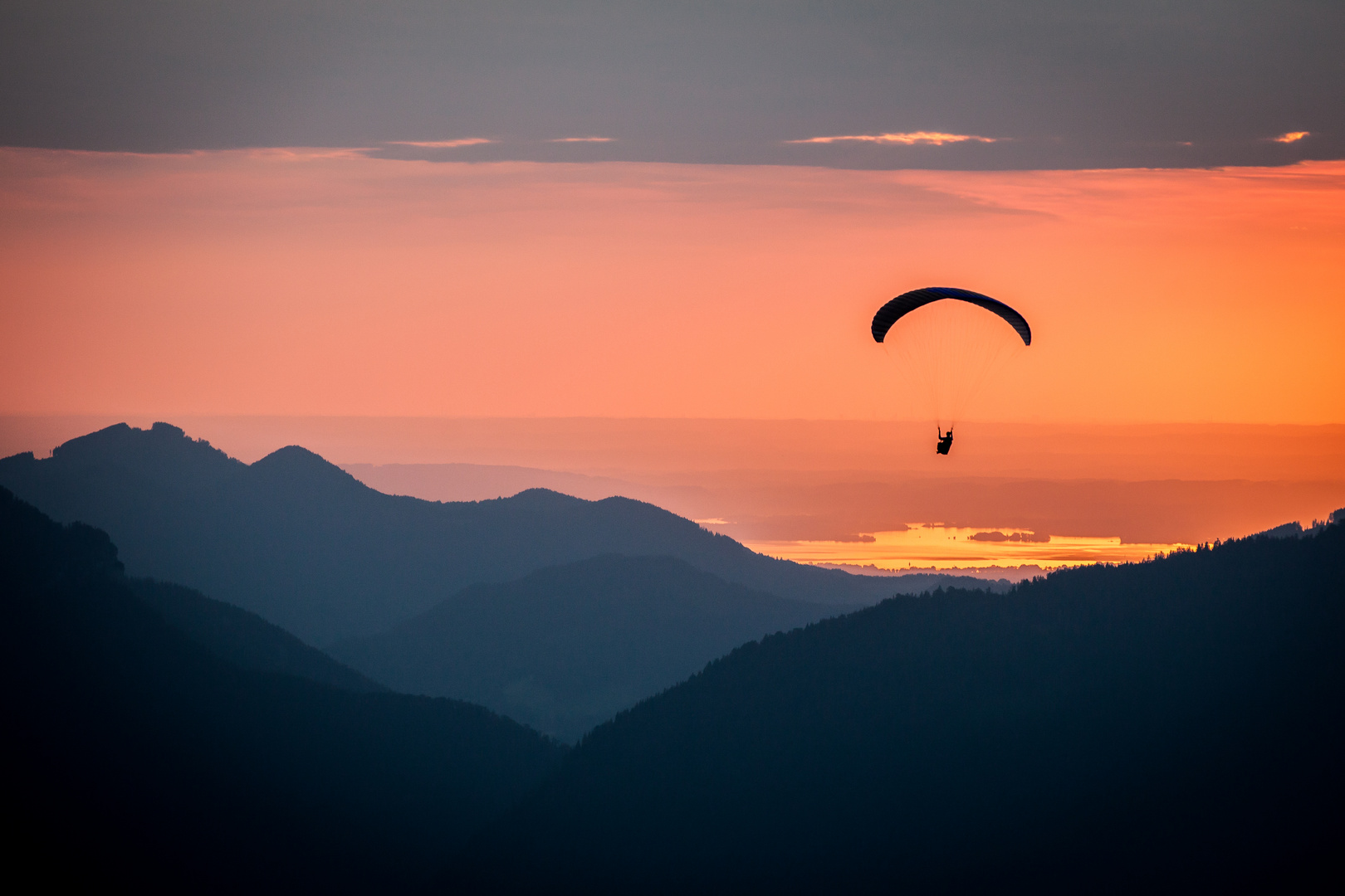 FLIGHT INTO THE SUNSET