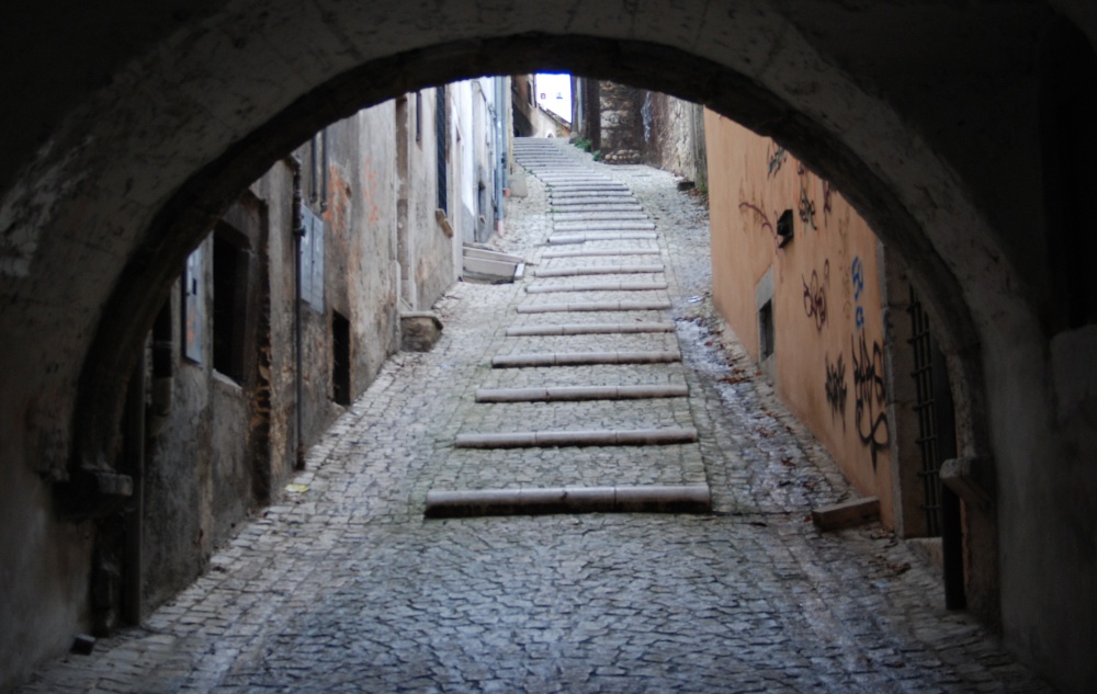 Flight of steps in L'aquila