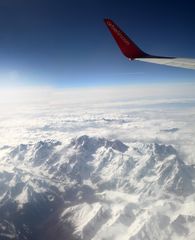 Flight over European Alps