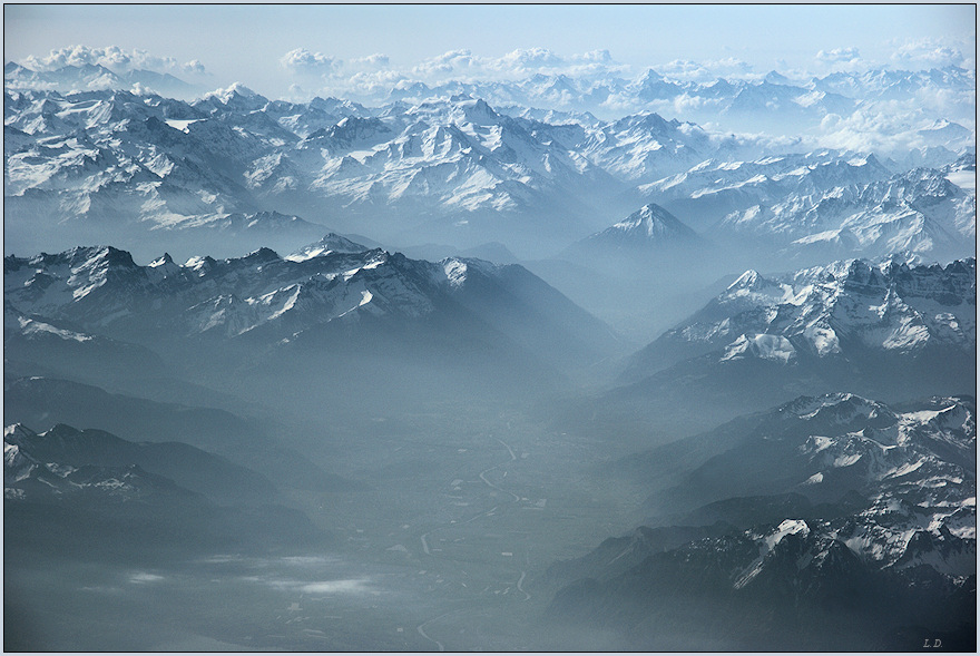 Flight over the Alps