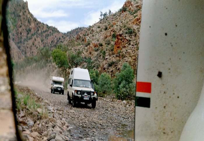 Flinders Range in the mirror