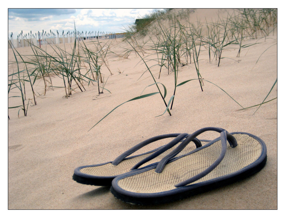 Flippies am Strand