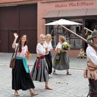 Flirtabteilung :-) beim Festzug Kinderzeche Dinkelsbühl 2016