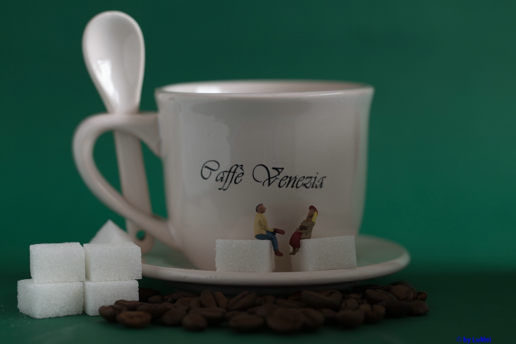 Flirten bei einer Tasse Kaffee