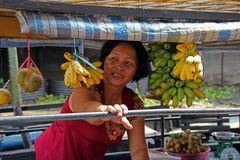 Floating market in the Mekong delta