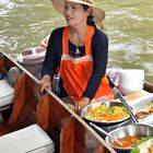 Floating market woman, Thailand