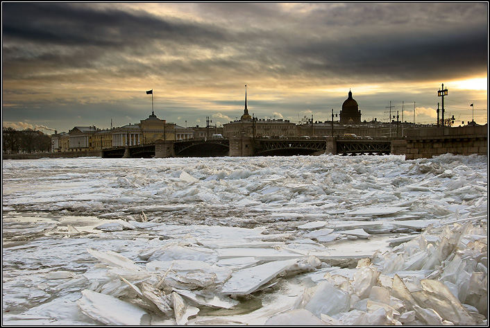 Floating of ice